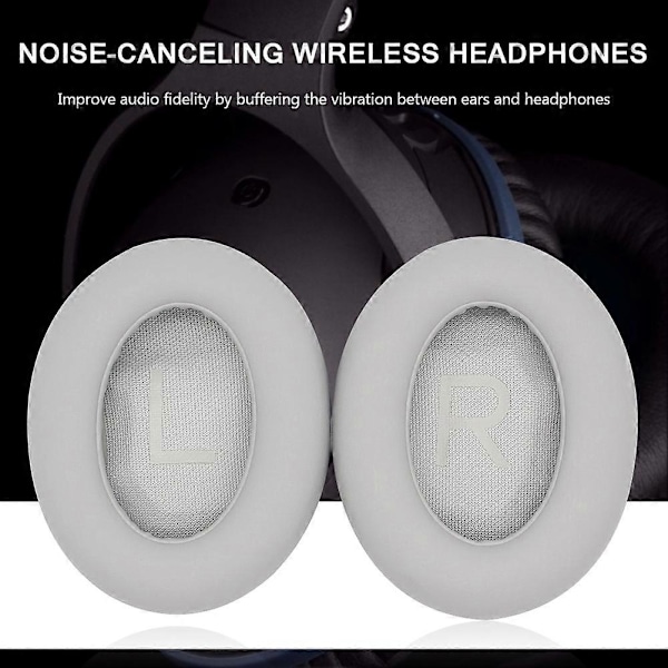 1 Par Ersättnings Proteinläder Öronkuddar Öronkuddar för Bose 700/NC700 Bluetooth Hörlurar [Db] White