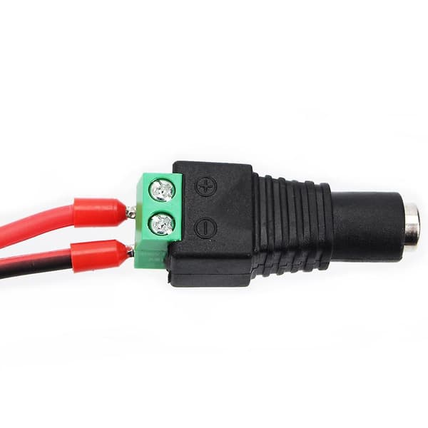 1 Styck DC Strömjacka Barrel Hona Adapter Pluggkontakt Terminal [DB] Black as described