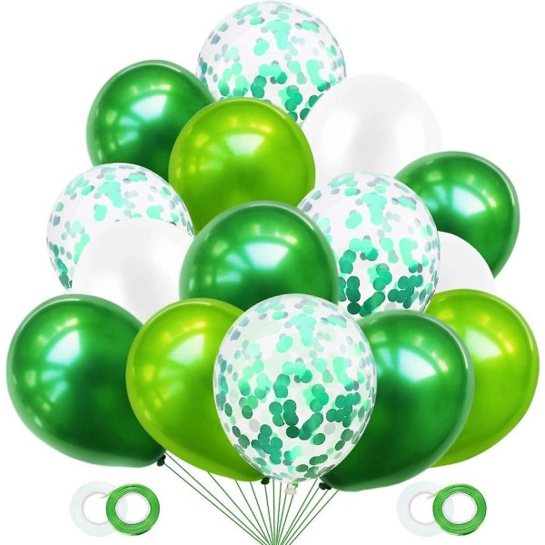 60 gröna ballonger för olika tillfällen och teman