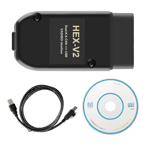 For VAG COM 22.3 OBD2 Scanner HEX V2 USB For Golf A6 Skoda Seat Unlimited VINs ATMEGA162+16V8+FT232RQ [db]