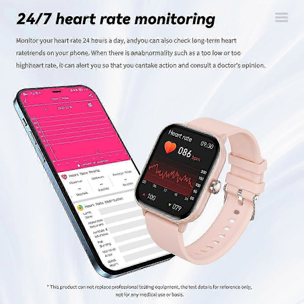 Shibingsheng G42 smartklocka Bluetooth Talk HRV-funktion Blodglukos [DB] Pink