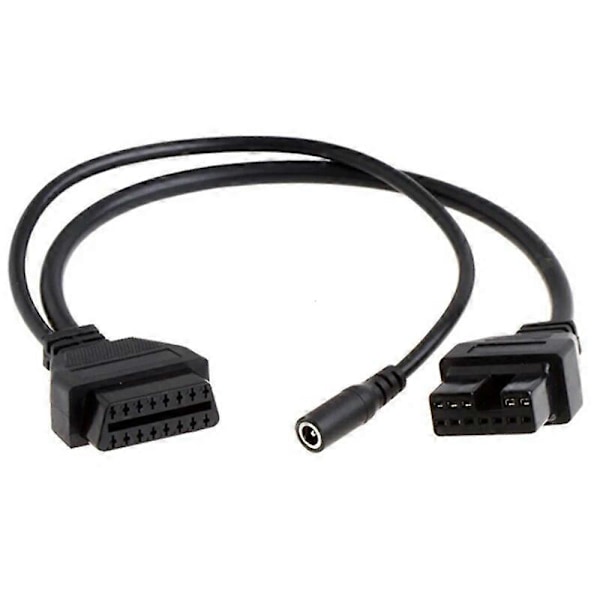 DB För Mitsubishi 12-Pin Till 16-Pin Hona OBD 2 Förlängningsverktyg Adapter Kontaktkabel för Mitsubishi 12Pin OBD2 Kontakt ST1M474