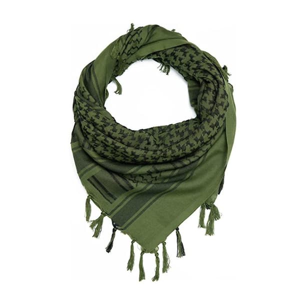 Shemagh Taktisk Skjerf Bomulls Keffiyeh Ørken Hode Hals Arabisk Skjerf [DB] D