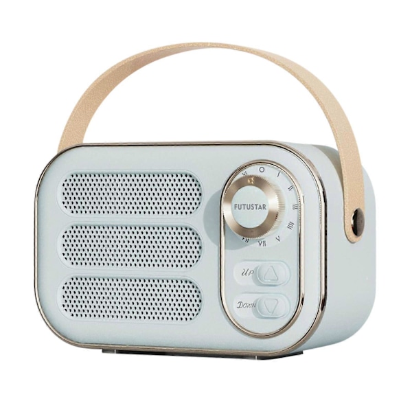 Monitoiminen Mini Kannettava FM-Radio Bluetooth-Kaiutin USB TF AUX Sisä- Ulkokäyttöön Retro-Design Langaton Kaiutin Light Blue