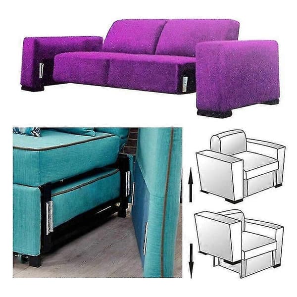 5 Par Sofa Møbel Konnektor Sofa Lås Skyder Kraftig Sofa Sammenkoblingsbeslag Hardware Tilbehør BAOBao [DB]