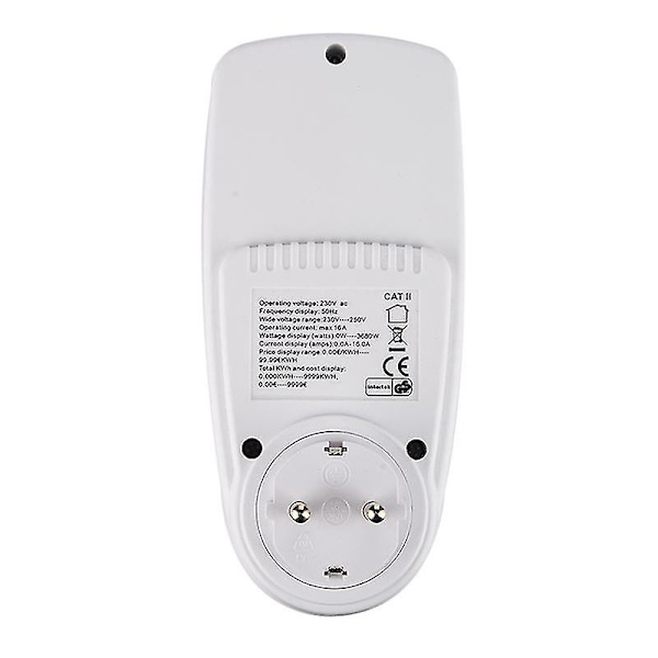 Plug-in elförbrukning mätare energimonitor watt kwh analysator