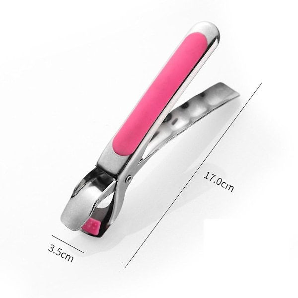 Griptång för att lyfta heta skålar, grytor, kastruller och tallrikar från mikrovågsugn, rostfritt stål, kökstång, 1 st [db] pink