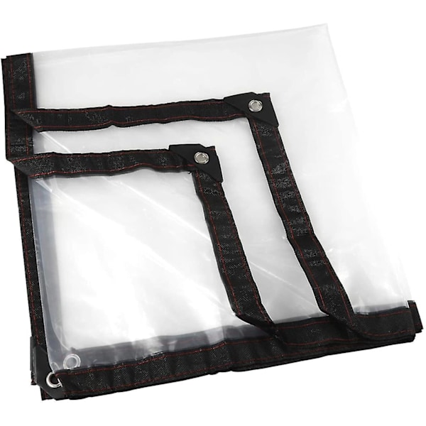 Transparent presenning, klar trädgård vattentät presenning frostskyddande regnskydd isoleringsfilm tak PE plastskydd (2*2m) [db]