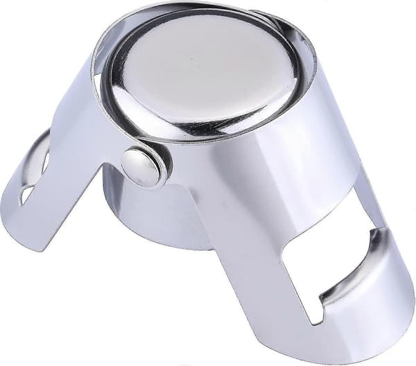 Champagneflaske prop i rustfrit stål (pakke med 6) db