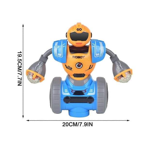 Elektrisk dansrobot leksak intelligent 360-graders rotation multifunktionella barnleksaker [DB] C