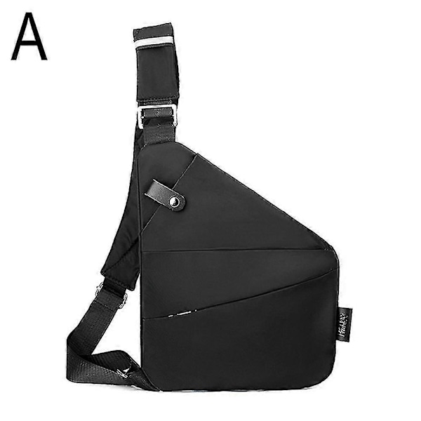 Stöldskydd Resväska Anti-Stöld Väska Slim Sling Väska Cross Body Resväska [Db] Black
