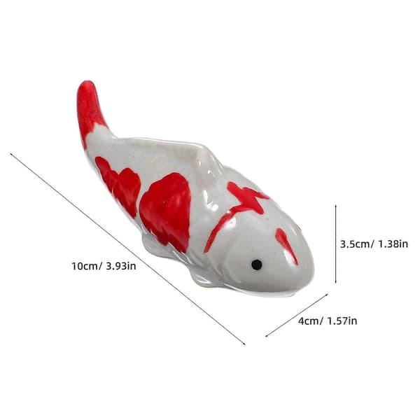 Fiskepynt Keramisk Flytende Fiskedekorasjon til Akvarium 2 stk[DB]