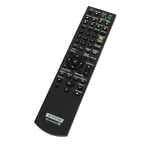 Erstatningsfjernkontroll -AAU022 for hjemmekinosystem STR-DG520 STRKM7500 HTDDWG700 HT-SF2300 STR-KS2300 H db Black