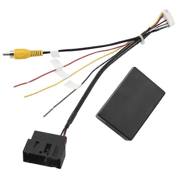 RGB til (RCA) AV CVBS Signal Konverter Decoder Box Adapter til Fabrik Bagkamera Golf 6 CC [DB] black