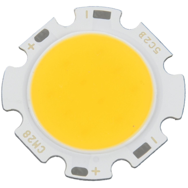 Db 3x 5w Chip Light Round Cob Super Bright Led Light Led Lamp Bulbs Warm White Dc15-17v