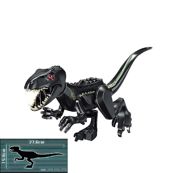 1 stk. Jurassic Big Size Dinosaur Building Blocks T-rex Quetzalcoatlus Baryonyx Actionfigurer Til Børns Legetøj Gaver Db Indoraptor