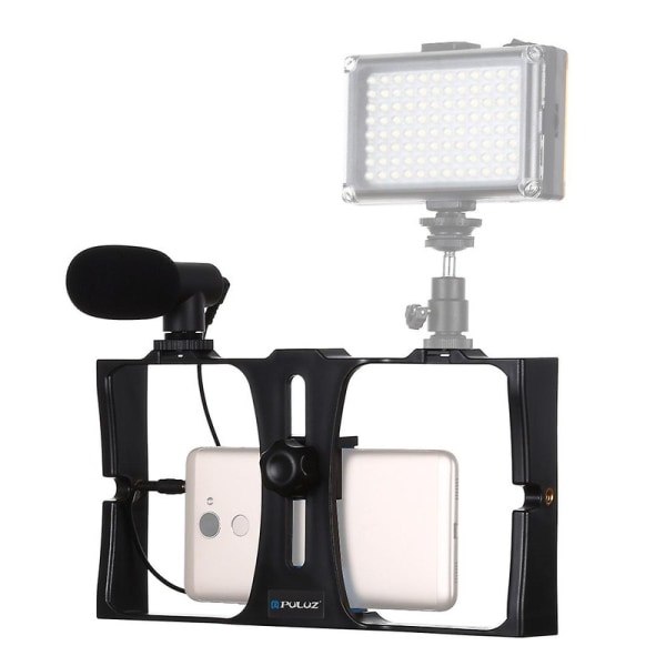 2 i 1 Live Broadcast Mikrofon Telefon Video Rig DB Blue