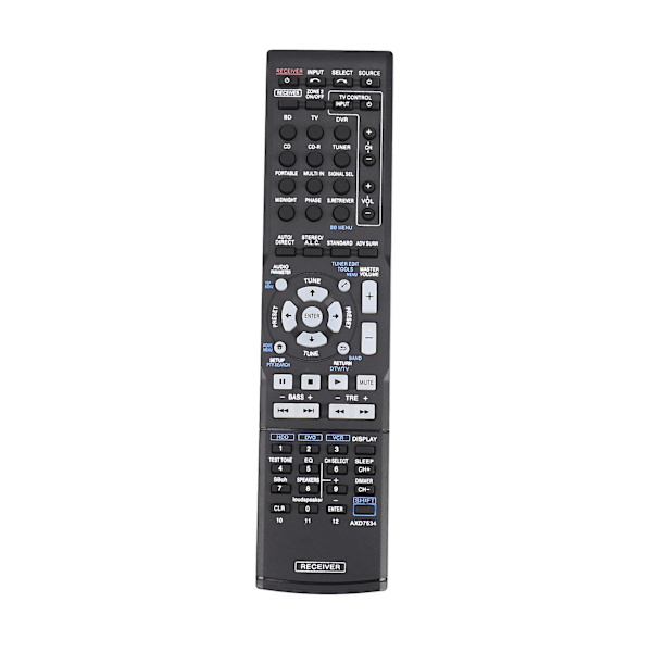 Axd7534 Ny Fjernbetjening Til Pioneer Av Receiver Hjemmebiograf Axd7534 Vsx-819h-s Vsx-819h Vsx-519 [DB] black