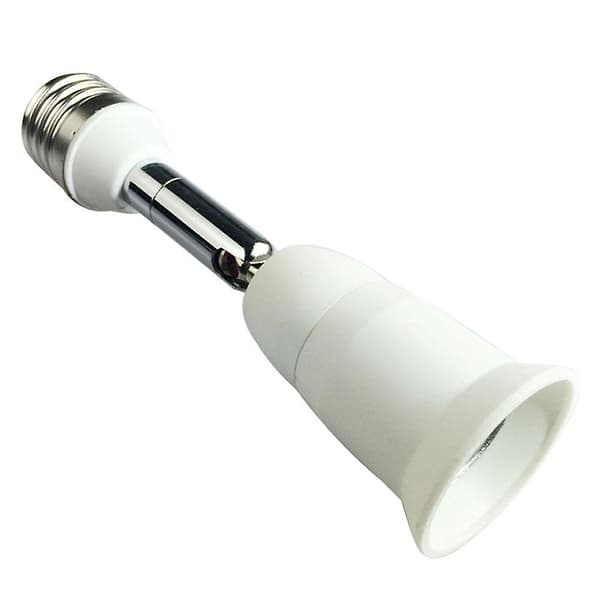 ZHOUBA Justerbar E27 Forlængerlampe Adapter Pæreholder Splitter Lysfatning Base [DB]