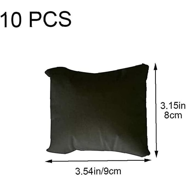 Ur Pillow 10 stk. Blødt armbåndsur pude, lille smykke display pude armbånd bangle puder til gaveæske