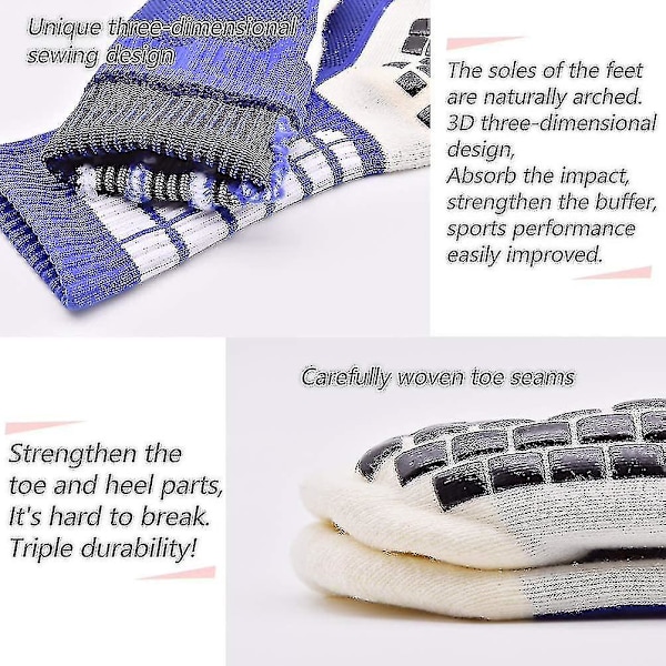 Antislip Sokker db 3 Pairs Blue