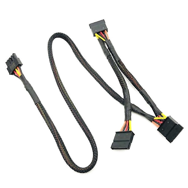 5Pin til 3 SATA Strømkabel 5Pin Han til 3 SATA 15Pin Hun Splitter Adapter [db]