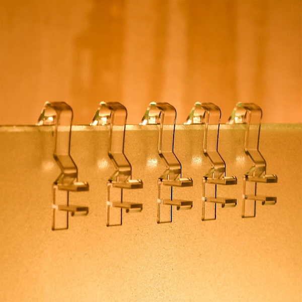 2,1 tommers valanse klips vinduspersien klips klar plast valanse holder klips for horisontal persienne {DB} Transparent