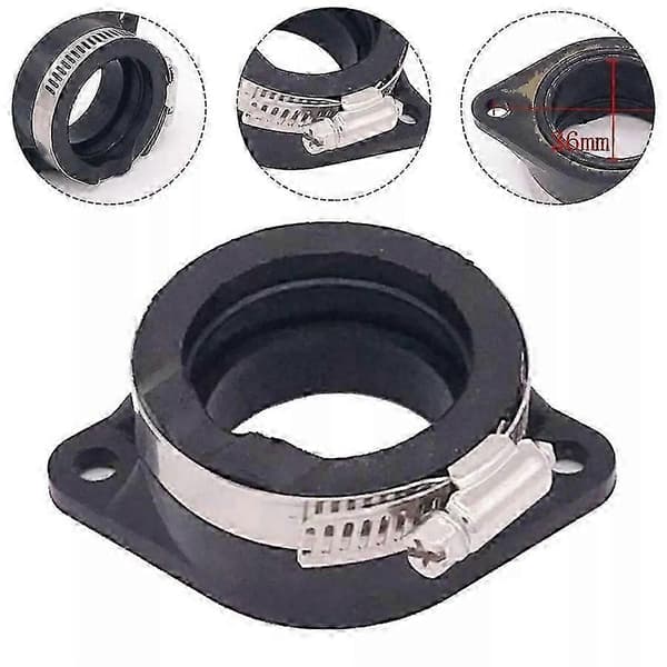 36mm 40mm Förgasaradapter Fläns Interface Gummi Insugningsrör Stövlar Passar [DB]