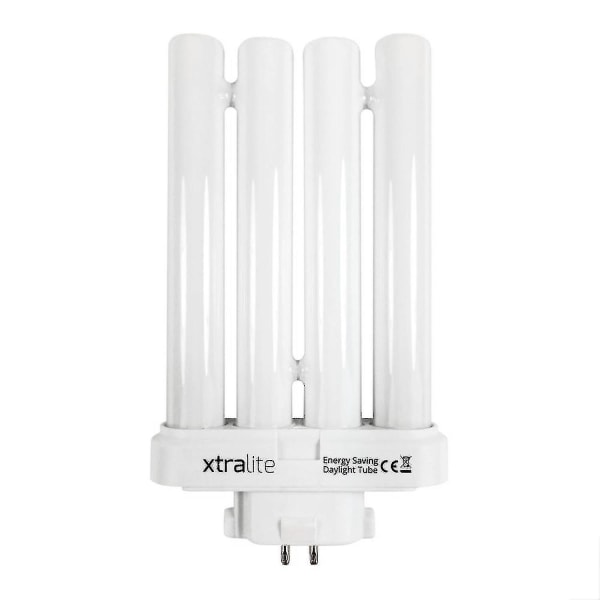 Xtralite 27w dagsljusersättningslampa för läslampor med hög vision, 4-stifts Gx10q-4 Quad Tube (6500k) [DB] Single Pack