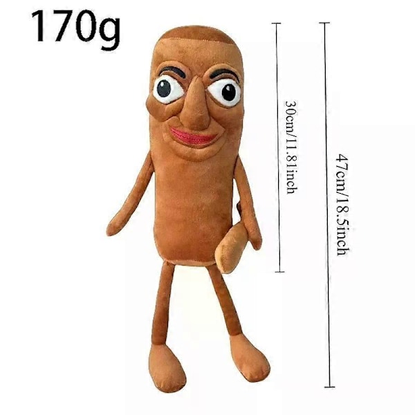 30cm Italialainen Brainrot Tralalero Tralala Pehmolelu Anime Täytetty Pehmeä Tyyny Oheislelu [DB] Brown
