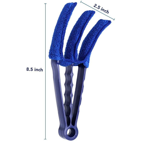 Persiennsrengöringsverktyg, Multifunktionell Persiennsrengörare, Mikrofiberfjäderdammvippa för Persienner, 2-pack