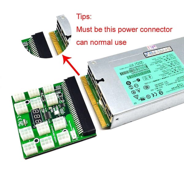 Breakout-levy HP 1200W 750W PSU GPU Miner Mining Btc Eth [db]