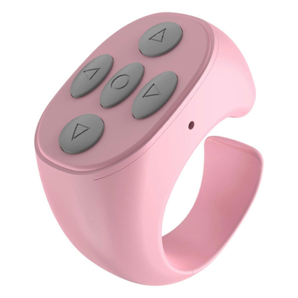 Fingertopps Trådlös BT Fjärrkontroll Multifunktionell Portabel Smart Sida-Vändare för Videovisning [Db] Pink