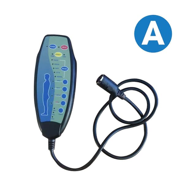 8 Naaras-liitäntäkaukosäädin hierontavoimanostosohvan käsiohjaimelle 12VD75 js [DB] with heating function