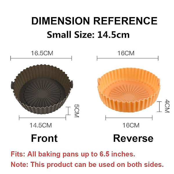 Airfryer Silikonform Luftfritös Ugn Tillbehör Bakplåt Non-stick Panna