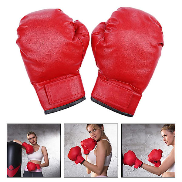 Træningstilbehør Bokseudstyr Bokseposehandsker Punching Bag Handsker Træningshandsker Børneboksehandsker {db} Red 24X13X7CM
