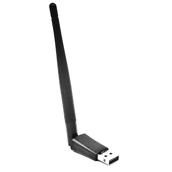 Mt7601 USB WiFi Trådløst Nettverkskort Adapter Med Antenne For TV Dekoder [DB] Black