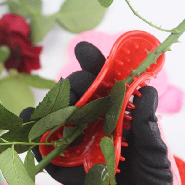 Rostaggborttagningstänger Blommor Bladborttagningsverktyg Plasttörnborttagningsmedel Blomma taggborttagningsmedel Avlövtångtång Blomma (röd)