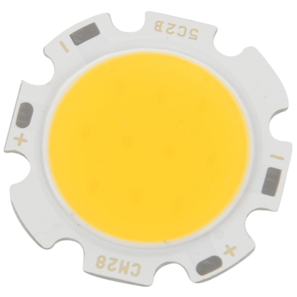 5w Chip Lys Rund Cob Super Lysstærk Led Lys Led Pære Pærer Varm Hvid Dc15-17v