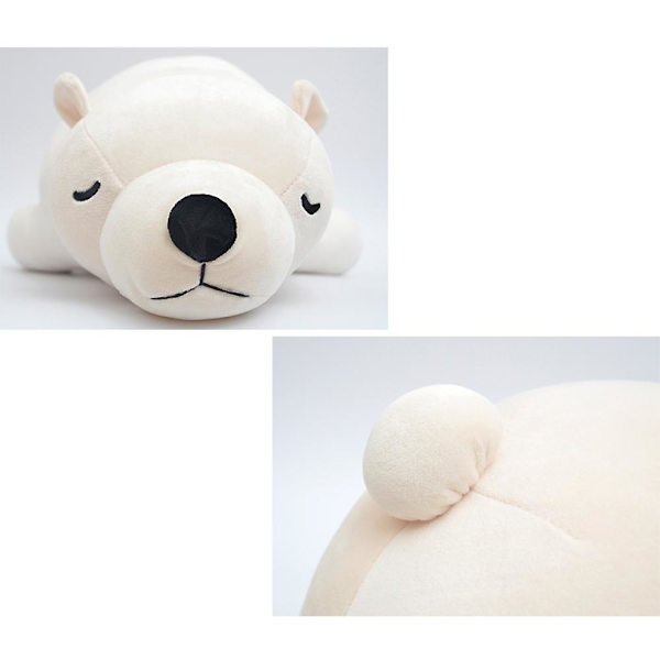 Isbjörn plyschdjur för barn, Kawaii plyschleksak valp fyllning för småbarn söt mjuk DB Brown 70cm