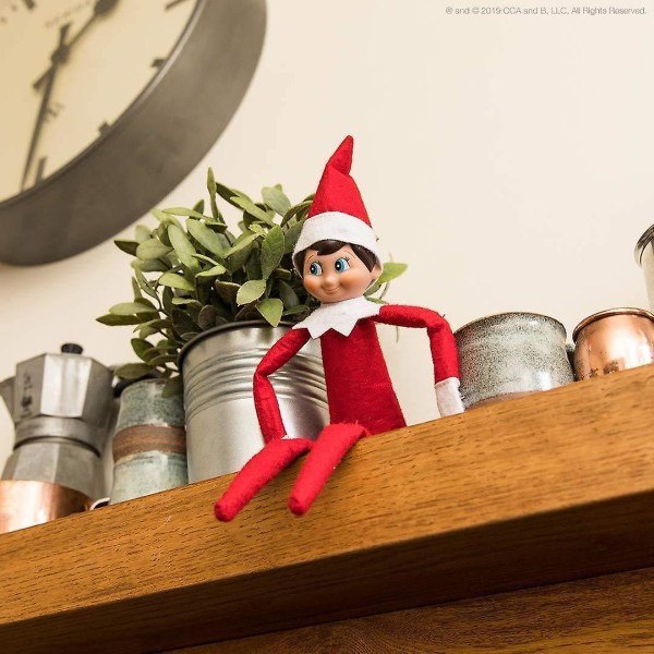 The Elf Doll Julepynt Barnegave Overraskelse Plysj Leke Ferie Reideer Alves Rosa Rød Farger [DB] Red Boy
