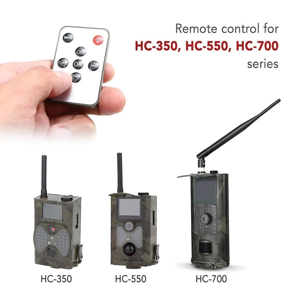 Fjernkontroll for jaktstiviltkamera HC-300 HC-350 HC-550 HC-700-serien [DB]