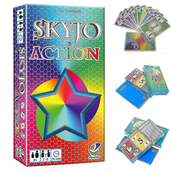 Skyjo Action, fra Magilano - Det underholdende kortspil til festbrætspil for hele familien [DB] B