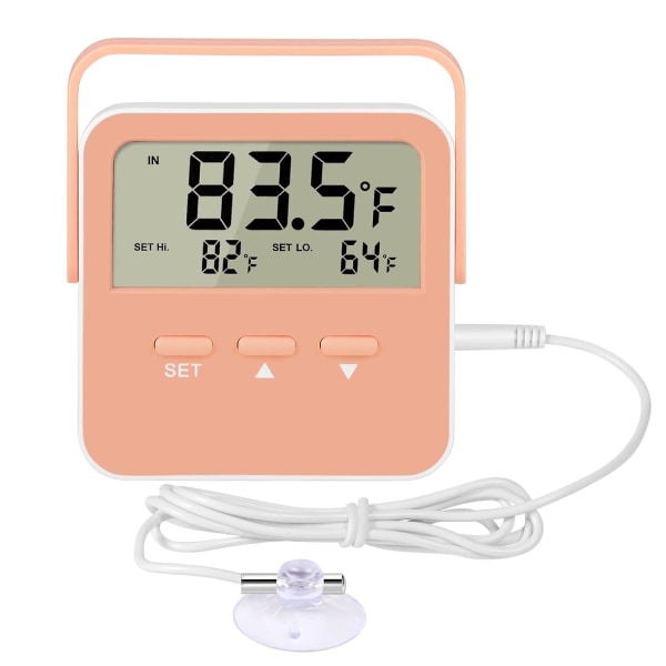 Digitalt køleskabsfrysertermometer - Høj lav temperatur alarm (ekstra sensor)