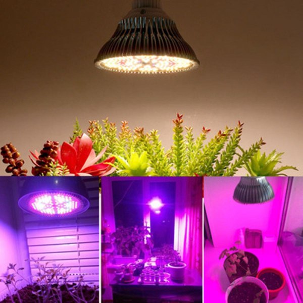 300w LED plantelys pære E27 vekst fullspektrum drivhus planter belysning blomsterlampe Hydroponi [DB] White