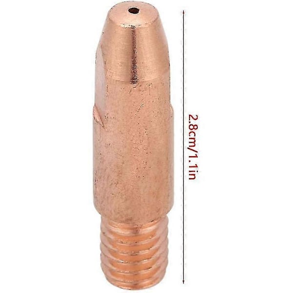 20 stk. 24KD Kontaktdyser MIG Svejselygte Forbrugsvarer MIG Svejselygte Svejsespids 1mm [db]