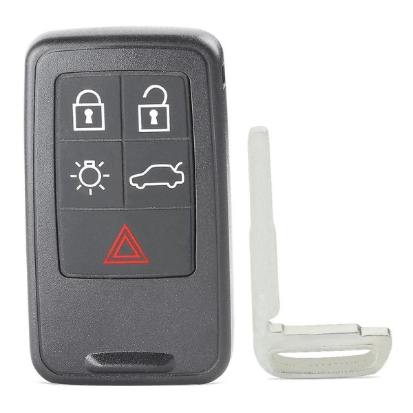 Kr55wk49264 Bil Smart Key 5 Knappar För V60 S60 S60l S80 Xc60 Xc70 V40 2007-2016 Id46 Pcf7953 Chip db Black