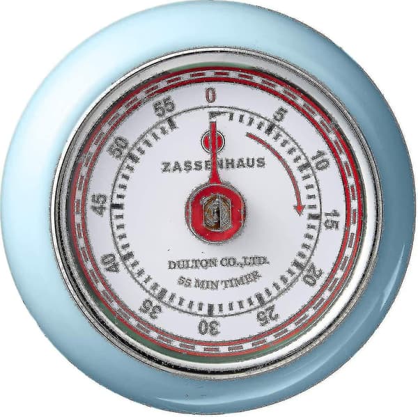 Magnetisk Retro Kjøkken Timer, Klassisk Mekanisk Matlagingstimer DB Light Blue