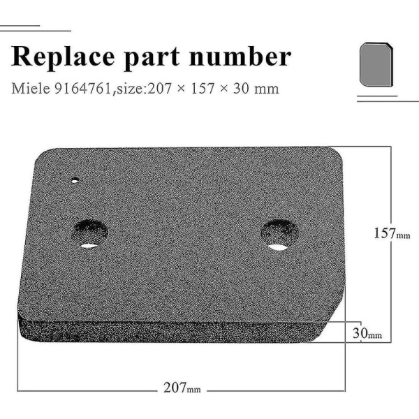 5 stk erstatningstørrefilter til Miele 9164761 til Active Tdb230wp DB