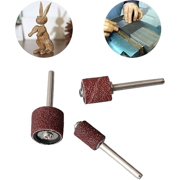 120 Delar Slipphylsor Set, Trumslippapper Set Inklusive 126 Slippapper Bälten 6 Delar Sliptrumma För Dremel Vridverktygsuperma [Db]